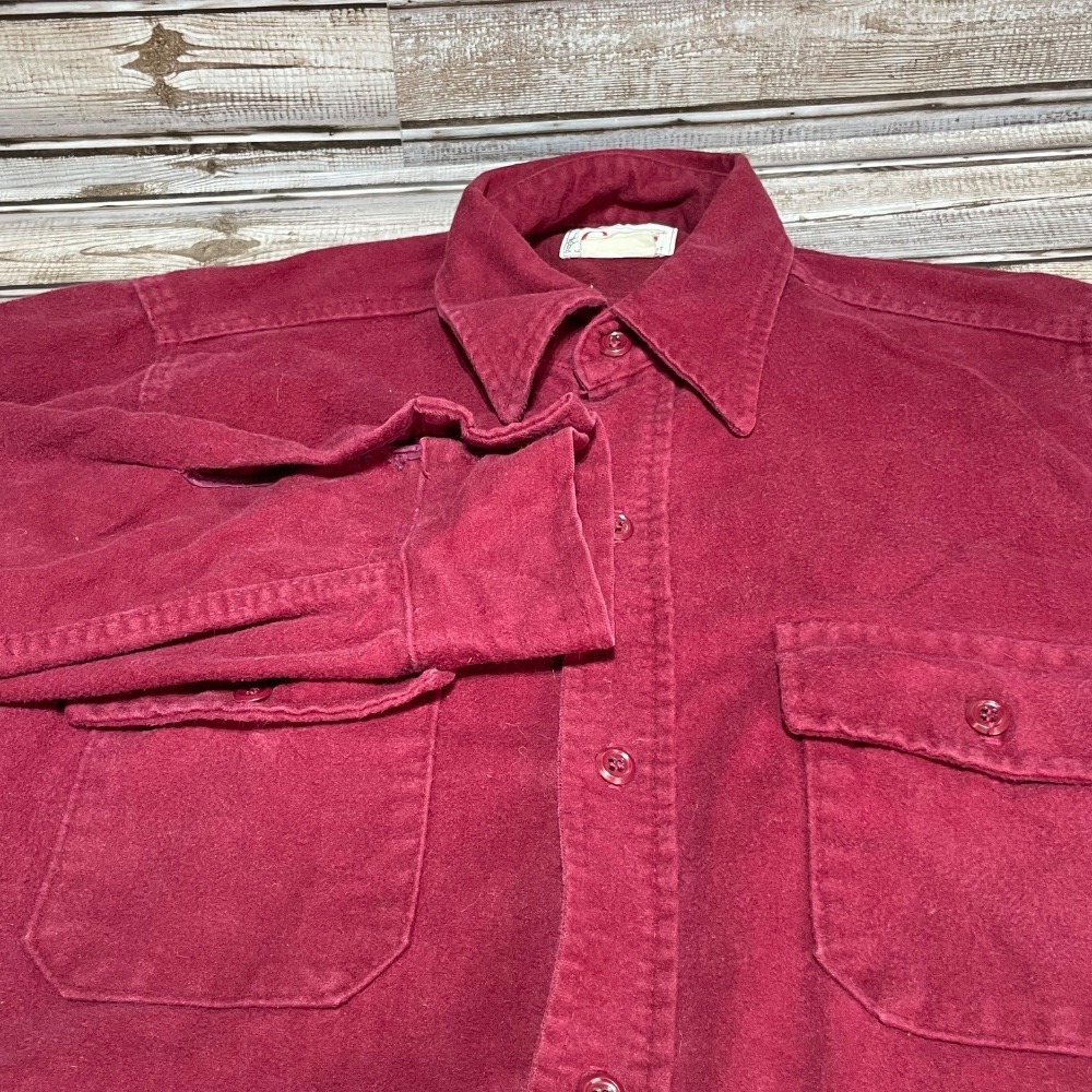Orvis Vintage Long Sleeve‎ Button Down Red Slim See Pics For Sizing